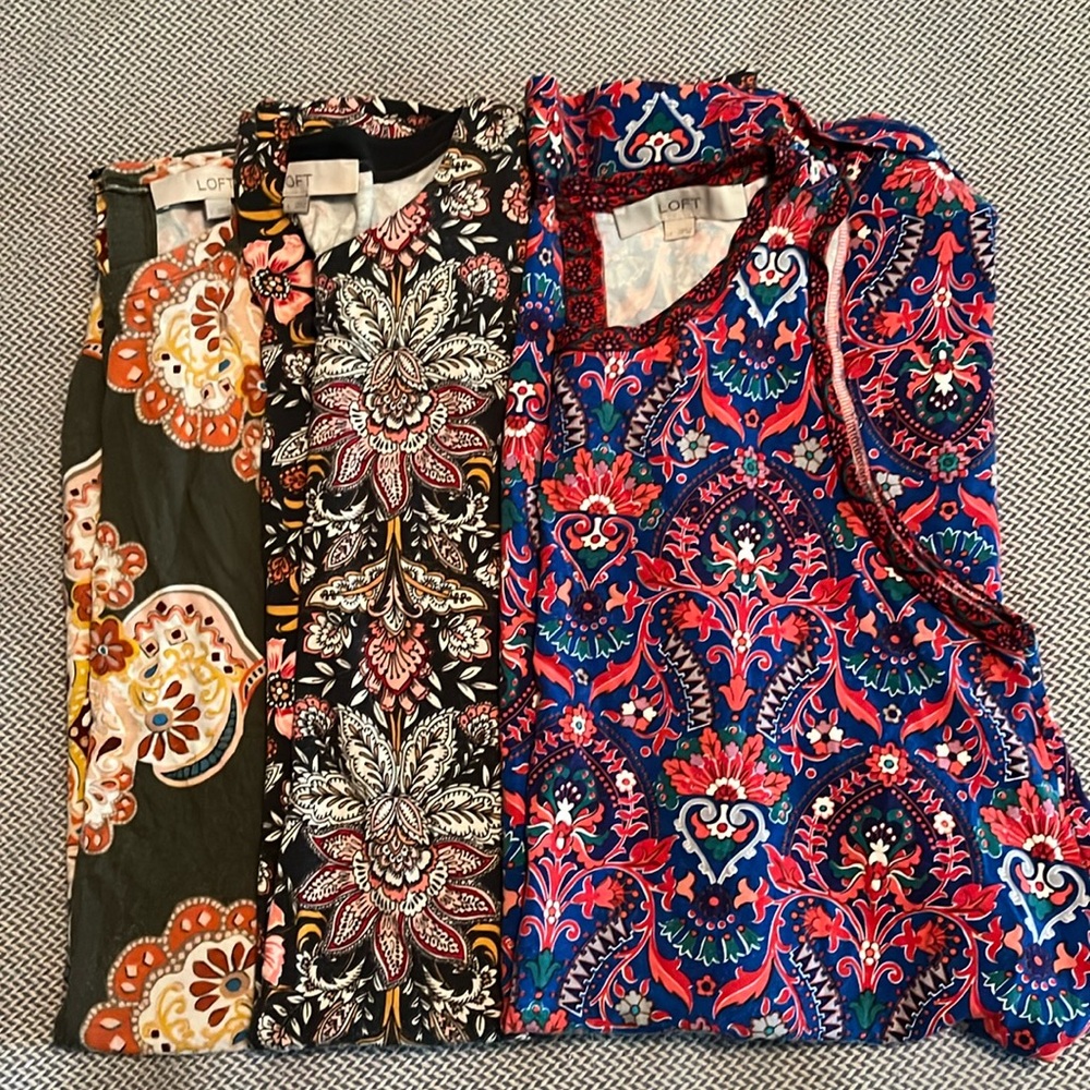 3 large Loft swing dresses